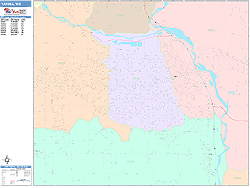 Yakima Wall Map