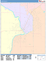 Janesville Wall Map