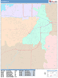 Waukesha Wall Map