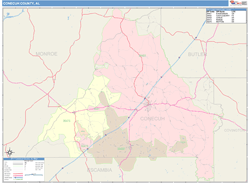 Conecuh County, AL Wall Map