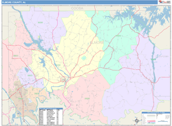 Elmore County, AL Wall Map
