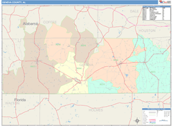 Geneva County, AL Wall Map