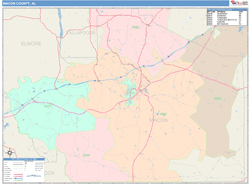 Macon County, AL Wall Map