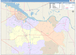 Morgan County, AL Wall Map