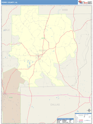 Perry County, AL Wall Map