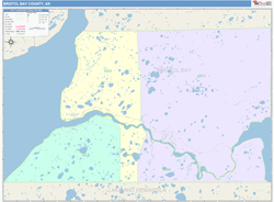 Bristol Bay County, AK Wall Map