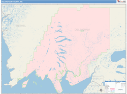 Dillingham County, AK Wall Map