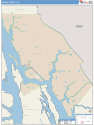 Juneau County, AK Wall Map