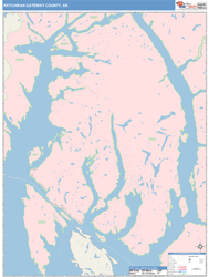 Ketchikan Gateway County, AK Wall Map