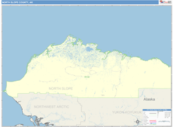North Slope County, AK Wall Map