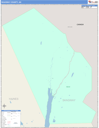 Skagway County, AK Wall Map