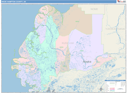 Wade Hampton County, AK Wall Map