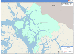 Wrangell County, AK Wall Map