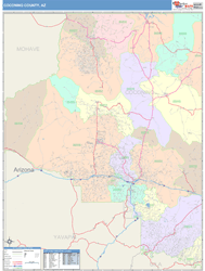 Coconino County, AZ Wall Map