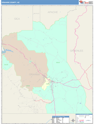 Graham County, AZ Wall Map