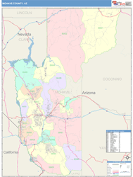 Mohave County, AZ Wall Map
