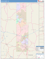 Navajo County, AZ Wall Map
