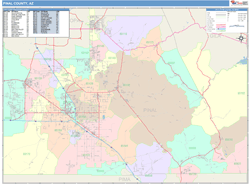 Pinal County, AZ Wall Map