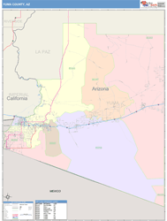 Yuma County, AZ Wall Map