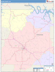 Boone County, AR Wall Map