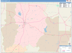 Drew County, AR Wall Map