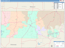 Fulton County, AR Wall Map