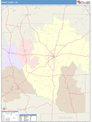 Grant County, AR Wall Map