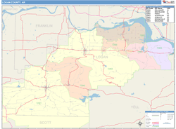 Logan County, AR Wall Map