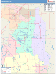Lonoke County, AR Wall Map