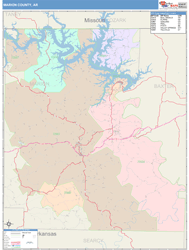 Marion County, AR Wall Map