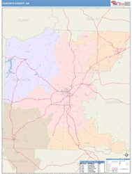 Ouachita County, AR Wall Map