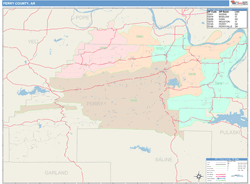 Perry County, AR Wall Map