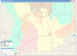 Randolph County, AR Wall Map