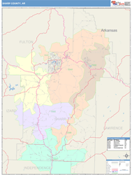 Sharp County, AR Wall Map