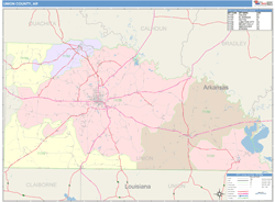 Union County, AR Wall Map