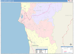Del Norte County, CA Wall Map