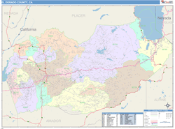 El Dorado County, CA Wall Map