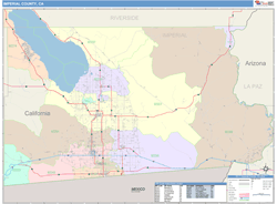 Imperial County, CA Wall Map