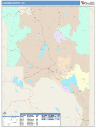 Lassen County, CA Wall Map