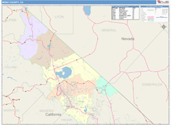 Mono County, CA Wall Map