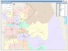 Tulare County, CA Wall Map