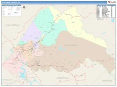 Tuolumne County, CA Wall Map