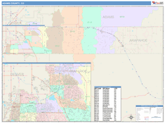 Arapahoe County, CO Wall Map