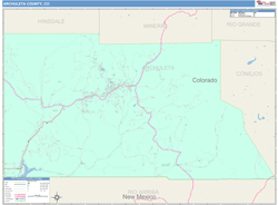 Archuleta County, CO Wall Map