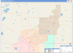 Broomfield County, CO Wall Map