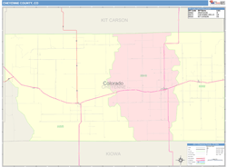 Cheyenne County, CO Wall Map