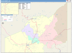 Delta County, CO Wall Map