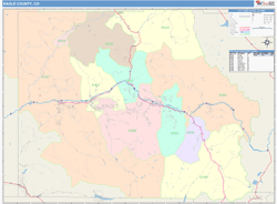 Eagle County, CO Wall Map