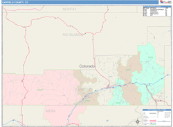 Garfield County, CO Wall Map