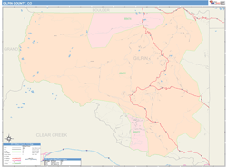 Gilpin County, CO Wall Map